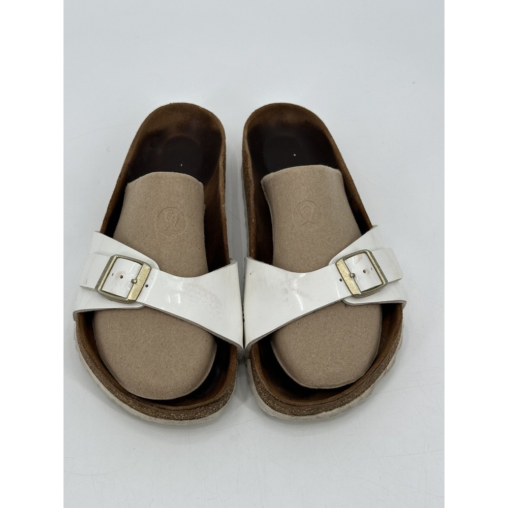 Birki's Birkenstock Madrid Footbed Sandals EU 38 Womens Size 7 White